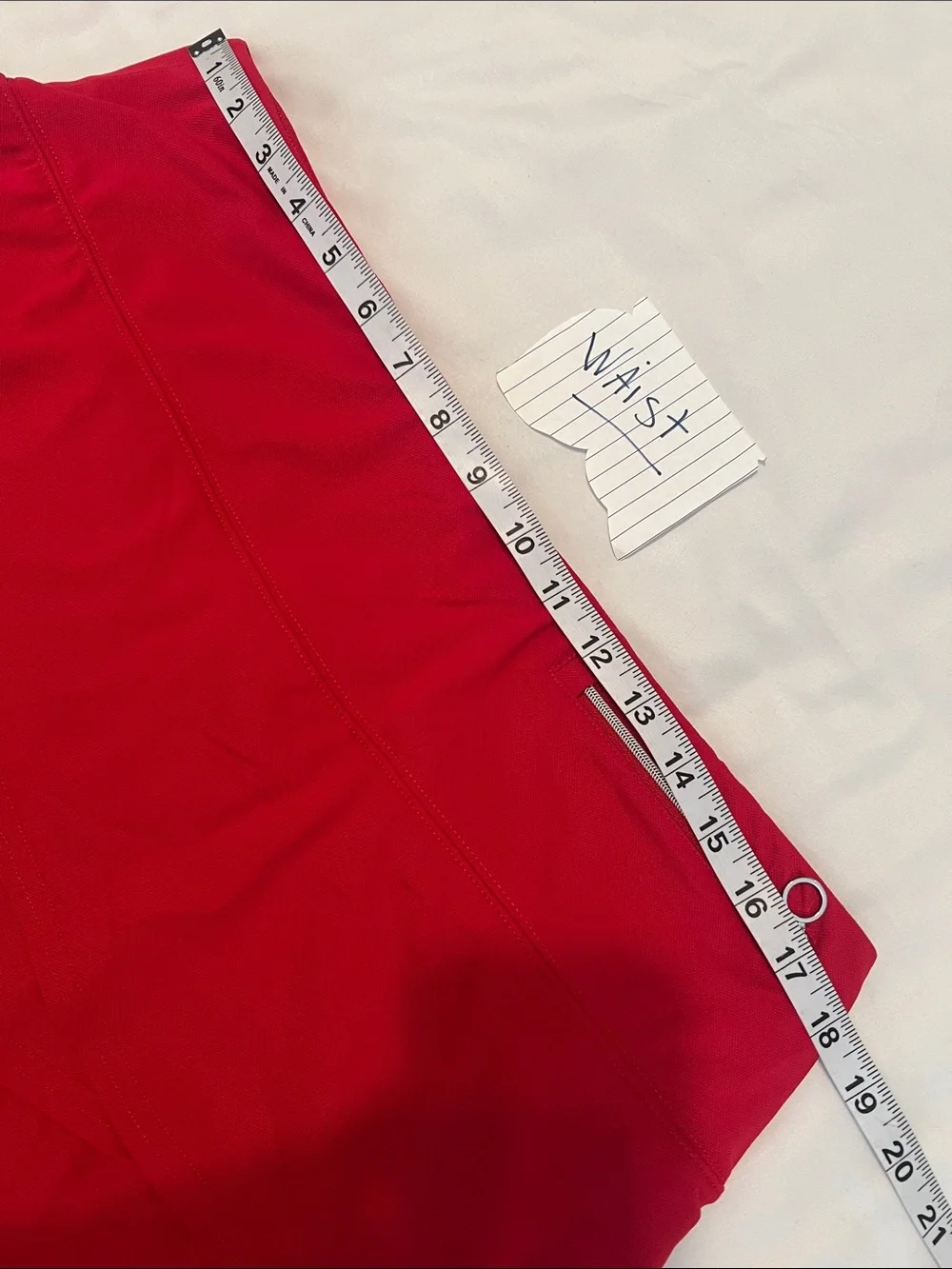 GG Blue SzXL Ruffle Tier Athletic Skort in Bright Red 2 Zipper Pockets Like New